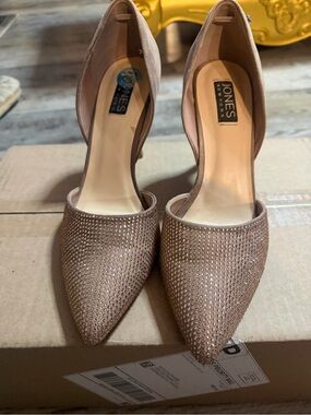 Jones New York Women's Rose Gold D'Orsay Pointed Toe Heels